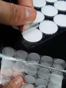 Bộ 200 miếng dán bằng polyamide, họa tiết thêu số sáng tạo dùng cho các sản phẩm thủ công. - Màu trắng - Xem 7
