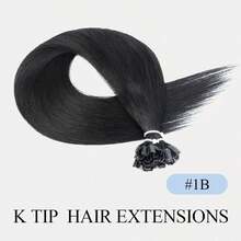 50G 50 sợi, tóc nối K-tip thẳng, màu tự nhiên, tóc nối V-tip mềm mượt, tóc thật óng ả, dùng cho tóc mỏng, nối nhiệt bền lâu, tăng độ dày, thanh lịch cho phụ nữ, phù hợp cho tiệc tùng và đám cưới. - Nhiều màu - Xem 32