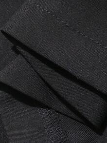 DAZY Solid Color Fitted Waist Halter Neck Backless Elegant Formal Summer Lightweight Vest Jacket For Women - Black - View 3