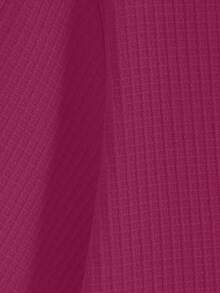 Manfinity Homme Plus Size Men's Solid Color Patch Pocket Front Button Casual Short Sleeve Jacket - Hot Pink - View 7