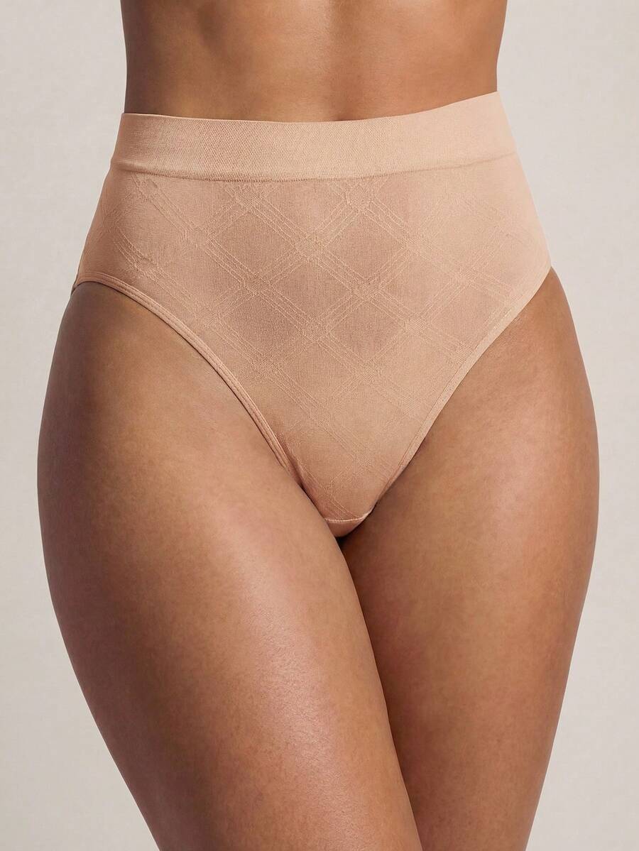 Barelissa 1 Stück Damen nahtlose String-Unterhose, super dehnbar & bequem, geeignet für alle Jahreszeiten - Aprikosenfarben - Übersicht 1