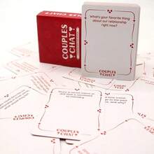 3pcs Couple English Dialogue Game Cards, Valentine's Day Gift, Create Perfect Date Night, Deepen Mutual Understanding, Fun Game Night - red - View 5