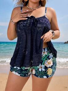 Women Plus Size Sports Dresses - Blue 2 - View 9