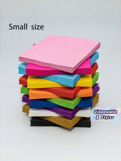 5 paquetes de 100 hojas de servilletas de papel desechables de 2 capas, tamaño plegado de 25x25cm y tamaño abierto de 12.5x12.5cm, en unicolor de magenta, rosa, verde y azul, para fiestas de cumpleaños, Halloween y Navidad. Suministros de alta calidad para vajilla desechable. El color enviado varía según el lote.