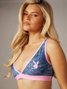 Missguided x Playboy Bộ áo ngực và quần lót nữ - Nhiều màu - Xem 4