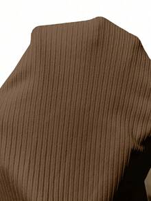 Franclia Bộ sưu tập Xuân/Hè mới về: Áo tank top không tay màu trắng thanh lịch kiểu Pháp, điểm nhấn là hàng cúc trang trí, phối màu tương phản, áo vest nữ thường ngày, áo hai dây gợi cảm, áo kiểu không tay, trang phục Xuân/Hè. - màu nâu - Xem 5