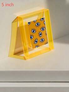 5 Inch Colorful Acrylic Photo Frame Box Diy Poster Mounting Display Stand Table Ornaments Creative Picture Message Board Holder - Multicolor - View 8