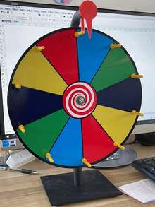 Prize-Winning Lucky Wheel Game Activity - Prize-Winning Uncontrolled Erasable Stand For The Rotating Wheel Of The Lottery. - Multicolor - View 12