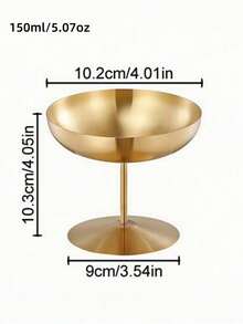 1pc Stainless Steel Ice Cream Cup, High Foot Ice Cream Cup, Pudding Mousse Fruit Salad Cup, For Home Kitchen Restaurant Hotel, Kitchen Supplies, Tableware Accessories - Multicolor - View 15