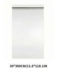 SHEIN 1 卷透明台面保护膜，防水、防油、耐热（450°F），自粘式覆盖，适用于厨房、橱柜、桌子、家具和大理石表面墙纸墙贴房间装饰墙贴 - 白色 - 查看 16