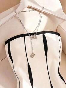 GlowEve Color-Blocked Striped Knit Strapless Dress - Multicolor - View 3