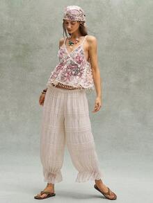 Bohemela Casual Vacation Beaded Camisole For Women - Multicolor - View 5
