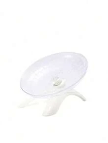 1pc Ultra-Silent Hamster Exercise Wheel - 7 Inch Flying Saucer Running Wheel For Dwarf Hamsters, Gerbils & Mice Noiseless Plastic Spinner With Anti-Slip Surface Easy-Clean Cage Accessories For Night Activity Escape-Proof Open Design Pet Running Disk - Multicolor - View 13