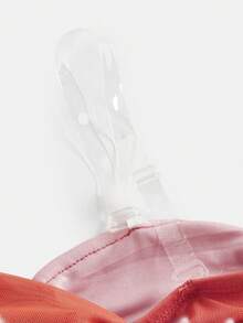 SHEIN 少女扎染渐变印花针织网纱露肩修身连衣裙，适合度假、青少年派对、夏季、舞会、毕业舞会、海滩度假、假日约会、下午茶、婚礼季、海滩邮轮度假、城市自驾游、波西米亚风度假、音乐节等场合。 - 橘色 - 查看 8