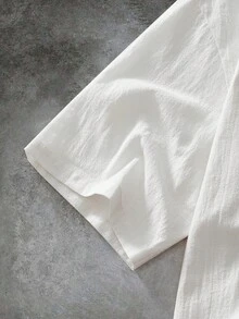 GENTILAND Áo sơ mi nam cổ điển thanh lịch dành cho công sở, thích hợp mặc đi làm hàng ngày. - trắng - Xem 4