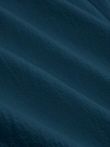 Linhara CURVE Quần lửng nữ cỡ lớn kiểu dáng thường ngày, quần nghỉ mát đa năng với chi tiết cúc trang trí, túi tiện dụng và gấu quần xẻ, quần casual đi biển mùa xuân/hè dành cho nữ. - Màu xanh lam - Xem 5