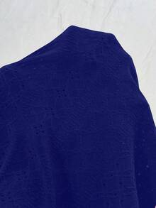 SHEIN Clasi Áo tank top cỡ lớn hở lưng, kiểu đan chéo, ôm sát, cổ yếm khoét sâu, quấn ngực. - Xanh đậm - Xem 6