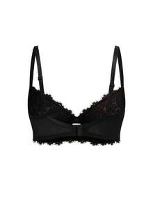 AltCore Women's Soft & Comfortable Multi-Color Lace & Mesh Splice Bra,Dreamy Elegant Front Hollow-Out Details,Lift & Support Perfect Fit Lingerie,1pc - Multicolor - View 7