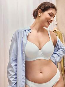 Bralution Plus Solid 钢圈聚拢文胸，提升 - 白色 - 查看 3