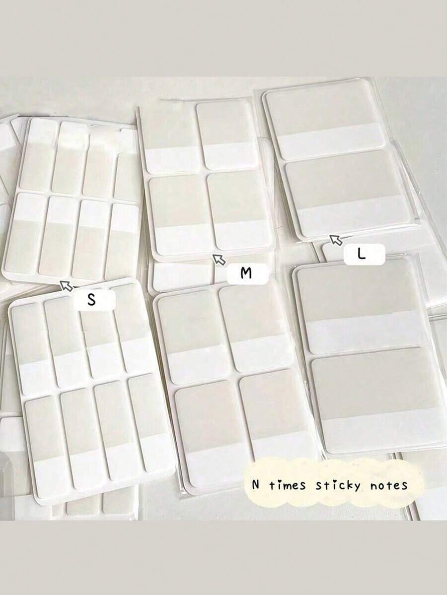White Times Sticky Notes Double Sided Writing Memo Pads For Office School Stationery Back To School - White - View 1