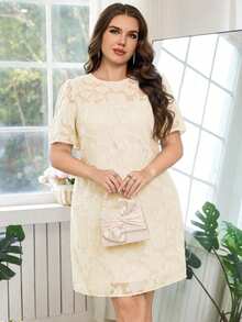 2026 New vestidos casual Vestido casual de fiesta con estampado floral para mujer de talla grande Zanzea, nuevo vestido de llegada para mujer de talla grande, vestido casual Zanea para mujer - Albaricoque - Ver 3