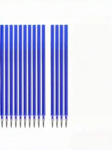 Recharges de stylo effaçable Legami, pack de 14, recharges de stylo à bille effaçable bleue, mine de crayon 0,7 mm, pointe de 13 cm, fournitures scolaires, essentiels pour la rentrée, écriture fluide, correction sans problème, papeterie de bureau - bleu - Voir 3
