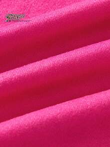 THE POWERPUFF GIRLS X SHEIN Maija Kids Young Girl Round Neck Fitted Asymmetric Hem Camisole, Spring/Summer - Pink - View 7