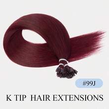 50G 50 sợi, tóc nối K-tip thẳng, màu tự nhiên, tóc nối V-tip mềm mượt, tóc thật óng ả, dùng cho tóc mỏng, nối nhiệt bền lâu, tăng độ dày, thanh lịch cho phụ nữ, phù hợp cho tiệc tùng và đám cưới. - Nhiều màu - Xem 30