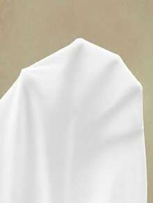 EMERY ROSE Chaqueta de color blanco sólido minimalista y casual para talla grande, adecuada para vacaciones relajadas - Blanco - Ver 5