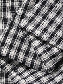 DAZY Áo vest nữ mùa hè, kiểu dáng thường ngày, cổ chữ V, họa tiết kẻ caro, không tay, thích hợp cho kỳ nghỉ. - màu đen - Xem 8