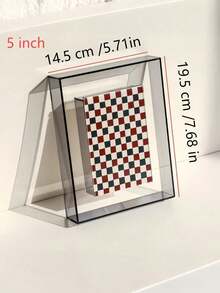 5 Inch Colorful Acrylic Photo Frame Box Diy Poster Mounting Display Stand Table Ornaments Creative Picture Message Board Holder - Multicolor - View 14
