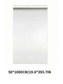 SHEIN 1 卷透明台面保护膜，防水、防油、耐热（450°F），自粘式覆盖，适用于厨房、橱柜、桌子、家具和大理石表面墙纸墙贴房间装饰墙贴 - 白色 - 查看 14