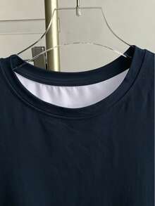 Resyla Women's Color Block Striped Round Neck Short Sleeve T-Shirt - White - View 3