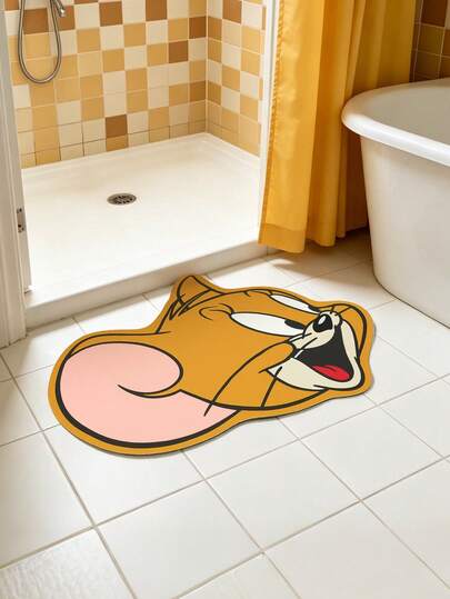 TOM & JERRY X SHEIN 1 Piece Special-Shaped LOGO Decorative Carpet