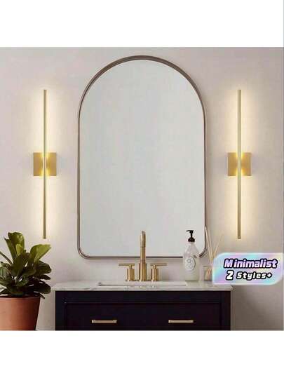 Modern LED Rechargeable Wall Light - Wireless, Gold/Black Options, 3-Color Dimmable With Remote, USB Charging, Touch Switch, 350° Rotation, Timing Function - Ideal For Bedroom, Living Room, Corridor, Bedside, Dining Room, Study & Home Decoration