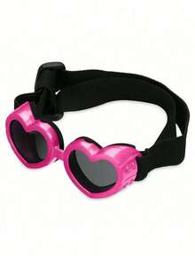 Heart-Shaped Dog Sunglasses UV Protection, Small Breed Puppy Goggles Waterproof Windproof Anti-Fog Adjustable Strap For Beach Outdoor - Multicolor - View 13