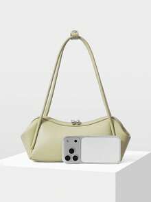 MOTF BOLSO DE HOMBRO PARA MUJER, BOLSO DE MANO VERSÁTIL EXQUISITO Y SENCILLO PARA VIAJES - Verde matcha - Ver 4