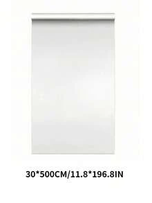 SHEIN 1 卷透明台面保护膜，防水、防油、耐热（450°F），自粘式覆盖，适用于厨房、橱柜、桌子、家具和大理石表面墙纸墙贴房间装饰墙贴 - 白色 - 查看 12