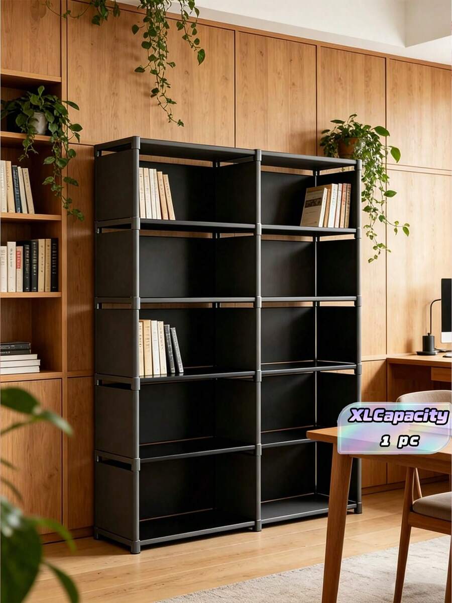 Kệ sách đựng đồ, từ sàn đến trần nhà, sử dụng đơn giản trong gia đình, tủ đựng đồ nhiều tầng cho phòng khách, kệ sách, tủ đựng đồ góc tường. - Nhiều màu - Xem 1
