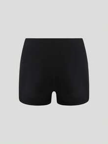 Swim SPRTY Quần short đi biển nữ thanh lịch, thoải mái, đồ bơi lãng mạn cho kỳ nghỉ, chi tiết trang trí kim loại, quần short thiết kế phối váy, tôn dáng, thích hợp cho bãi biển, khu nghỉ dưỡng, spa, lễ hội âm nhạc, tuần trăng mật và kỳ nghỉ thư giãn. - màu đen - Xem 4