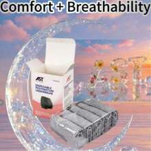 Disposable Underwear; Business Travel Hotel Physiological Pants; Postpartum Maternity Elastic Pants; Seamless, Non-Binding, Soft & Stretchy, Comfortable - Flat Angle - View 10