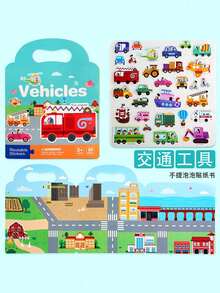 MINKOJA Reusable Sticker Books, Children's Early Education Stickers,Quiet Sticker Book Multiple Scenes Suitable For Christmas, New Year Gifts - Multicolor - View 12