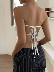 Áo tank top và áo hai dây dành cho nữ - Màu be - Xem 4