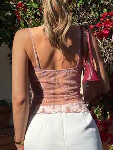 Áo tank top và áo hai dây dành cho nữ - Hồng - Xem 7