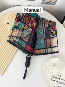 SHEIN 1PC Transparent Folding Automatic Umbrella, Compact Sturdy Durable Design, Suitable For Student Use - Transparent Color - View 10