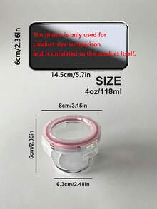 3pcs Thick Glass Food Storage Container Jar Airtight Seal Lid,Food Storage Containers With Lids - Perfect For Picnics, Meal Prep, Fridge Organization , Suitable For Baby Food, High Temp Microwave & Freezer, Mini Portable Cute & Durable Design - Multicolor - View 7