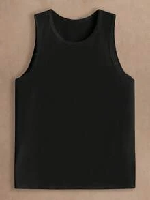 Manfinity RebelGame 3pcs/Pack Men's Casual Solid Color Knit Sleeveless Vest, Suitable For Daily Wear - Multicolor - View 6