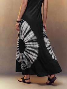 Fembélia 1 pieza Vestido largo regular para mujer - Negro - Ver 2