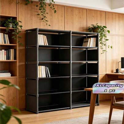 Kệ sách đựng đồ, từ sàn đến trần nhà, sử dụng đơn giản trong gia đình, tủ đựng đồ nhiều tầng cho phòng khách, kệ sách, tủ đựng đồ góc tường.