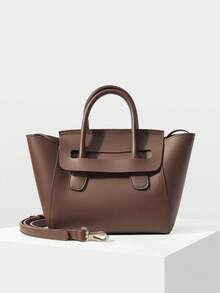 MOTF PREMIUM WOMEN'S FASHION COMMUTER TOTE BAG, LARGE CAPACITY - Coffee Brown - View 6